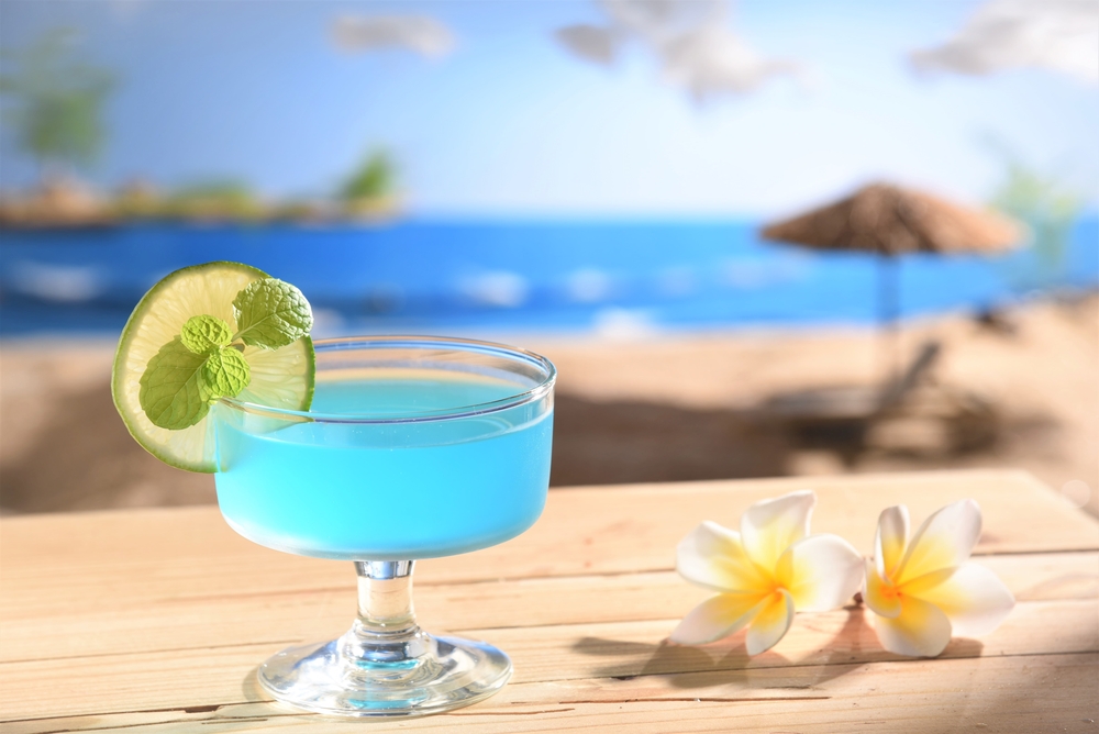 Blue hawaii cocktail