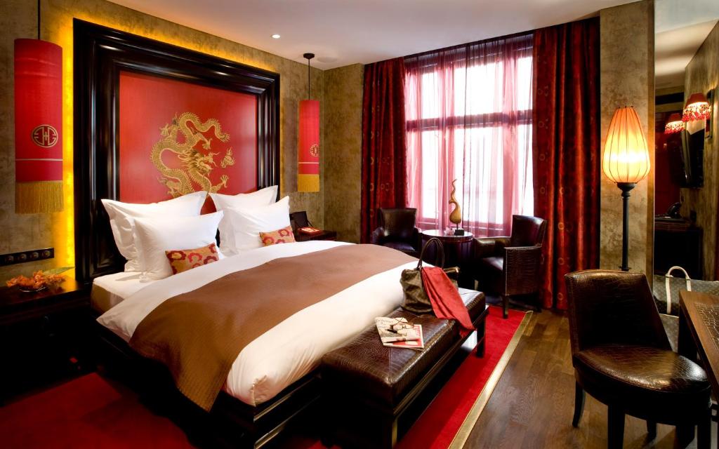 חדר שינה מעוצב בסגנון אסייתי